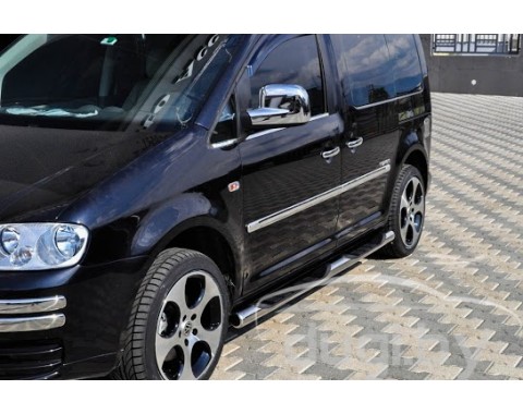 Защита порогов - трубы для Caddy (к.б.).